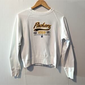 Green Bay Packers Vintage White Crewneck Sweatshirt Size M Womens